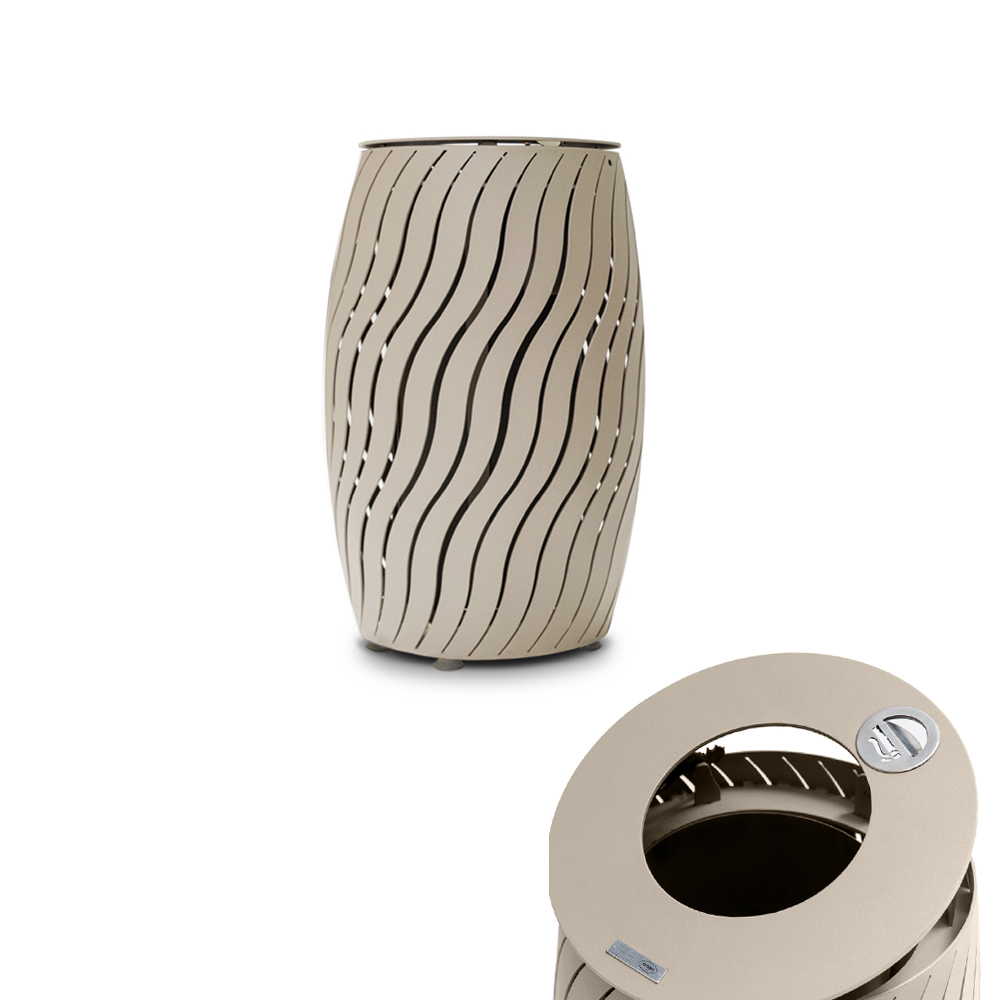 Amor Wave with ashtray · Litter & Recycling Bins - IDEA.AZ
